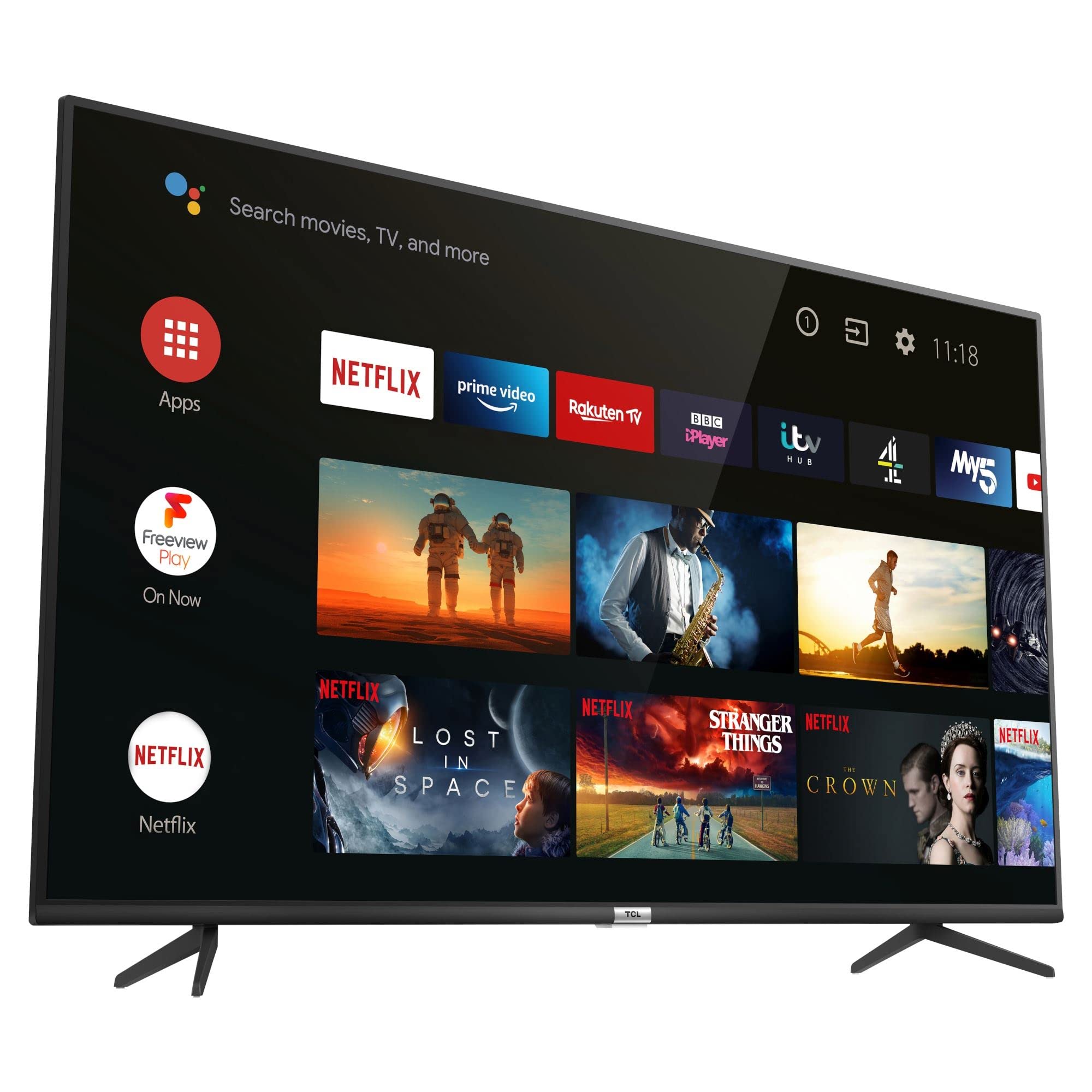 TCL 55P615K 55 Inch 4K Ultra HD Smart Android TV with Freeview